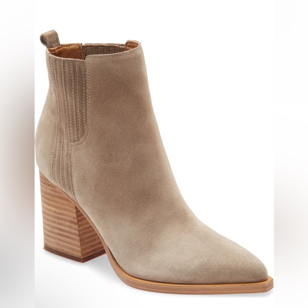 Marc Fisher Oshay Pointed Toe Suede Booties